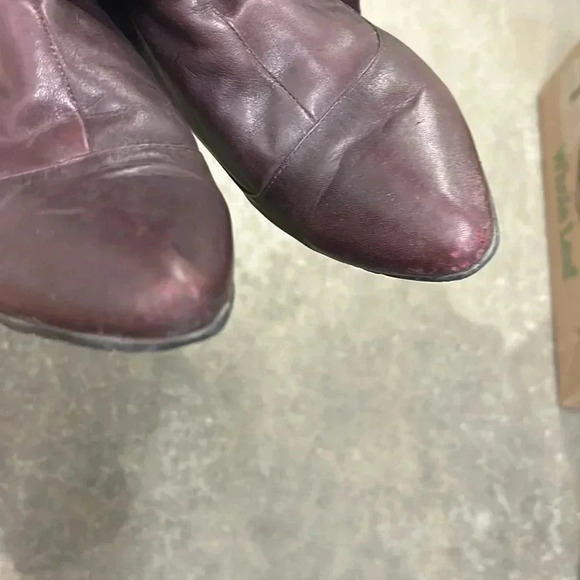 Rudsak purple leather knee high kitten heels pointy  toe shoes - Picture 4 of 8